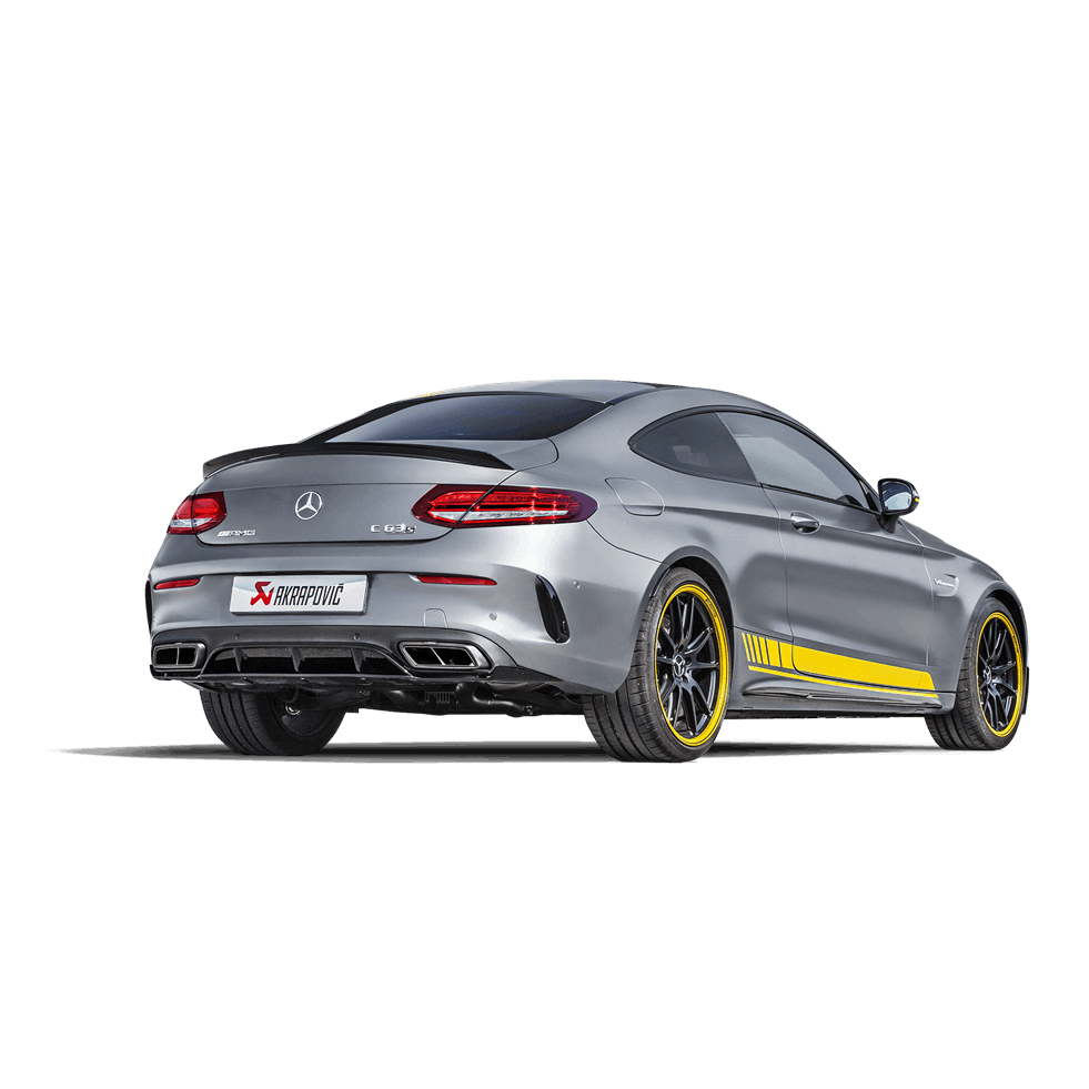 Mercedes AMG C63 Coupe C205 | Akrapovic | Evolution Line System - For vehicles with Mercedes-AMG Performance exhaust System - For vehicles without Mercedes-AMG Performance exhaust System