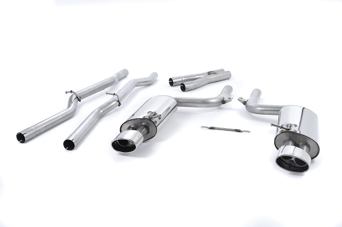 Milltek Non-Resonated Non-Valved Cat-Back Exhaust Audi RS4 B7 *OPTIONS*