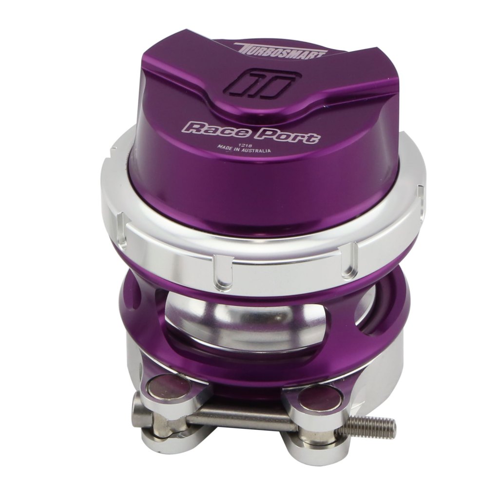 Turbosmart Gen V Race Port Blow Off Valve BOV - PURPLE With Female Flange