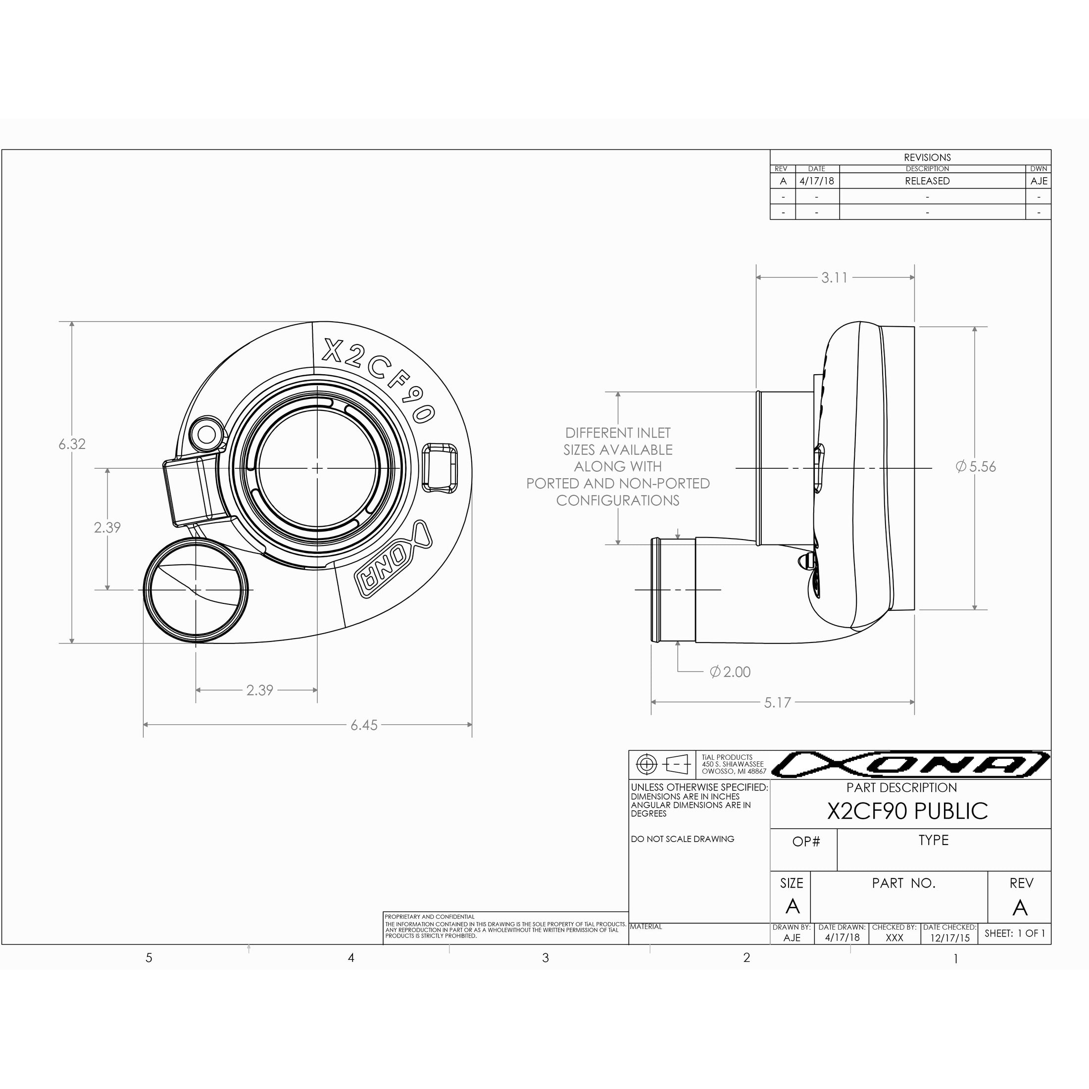 Xona Rotor X2CF90 XR5757S | 300-600 bhp | Performance Turbo