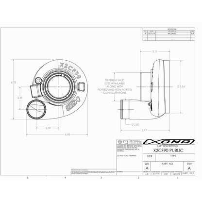 Xona Rotor X2CF90 XR7864S | 410-820 bhp | Performance Turbo