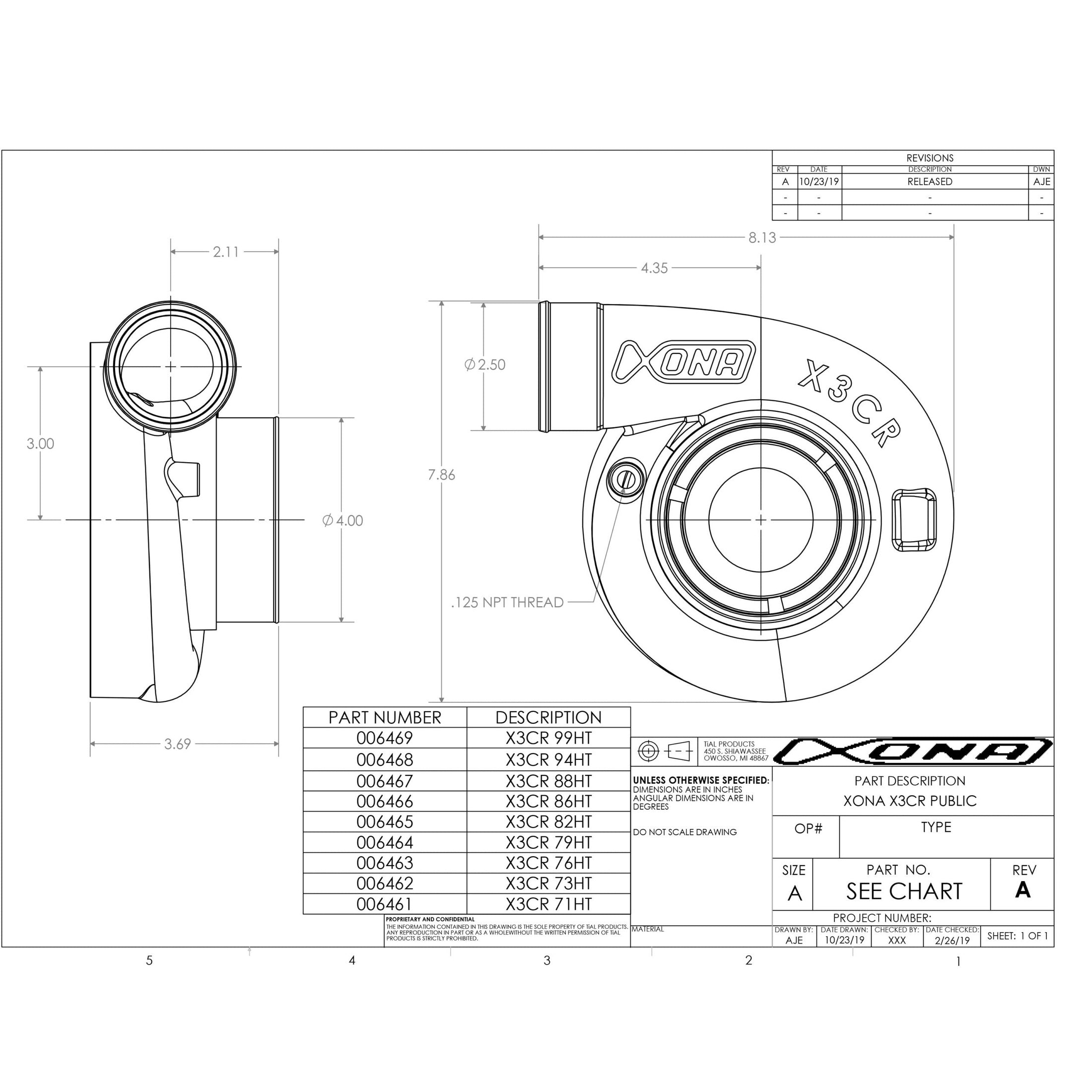 Xona Rotor X3C XR6564S REV | 350-680 bhp | Performance Turbo